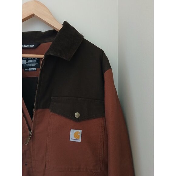 New Carhartt Montana Rugged Flex Relaxed Fit Duck Insulated Jacket - Picture 3 of 12